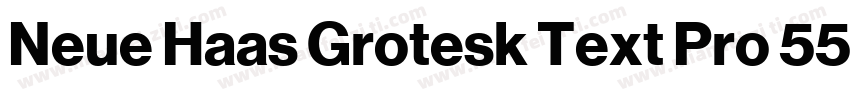 Neue Haas Grotesk Text Pro 55 Roman字体转换